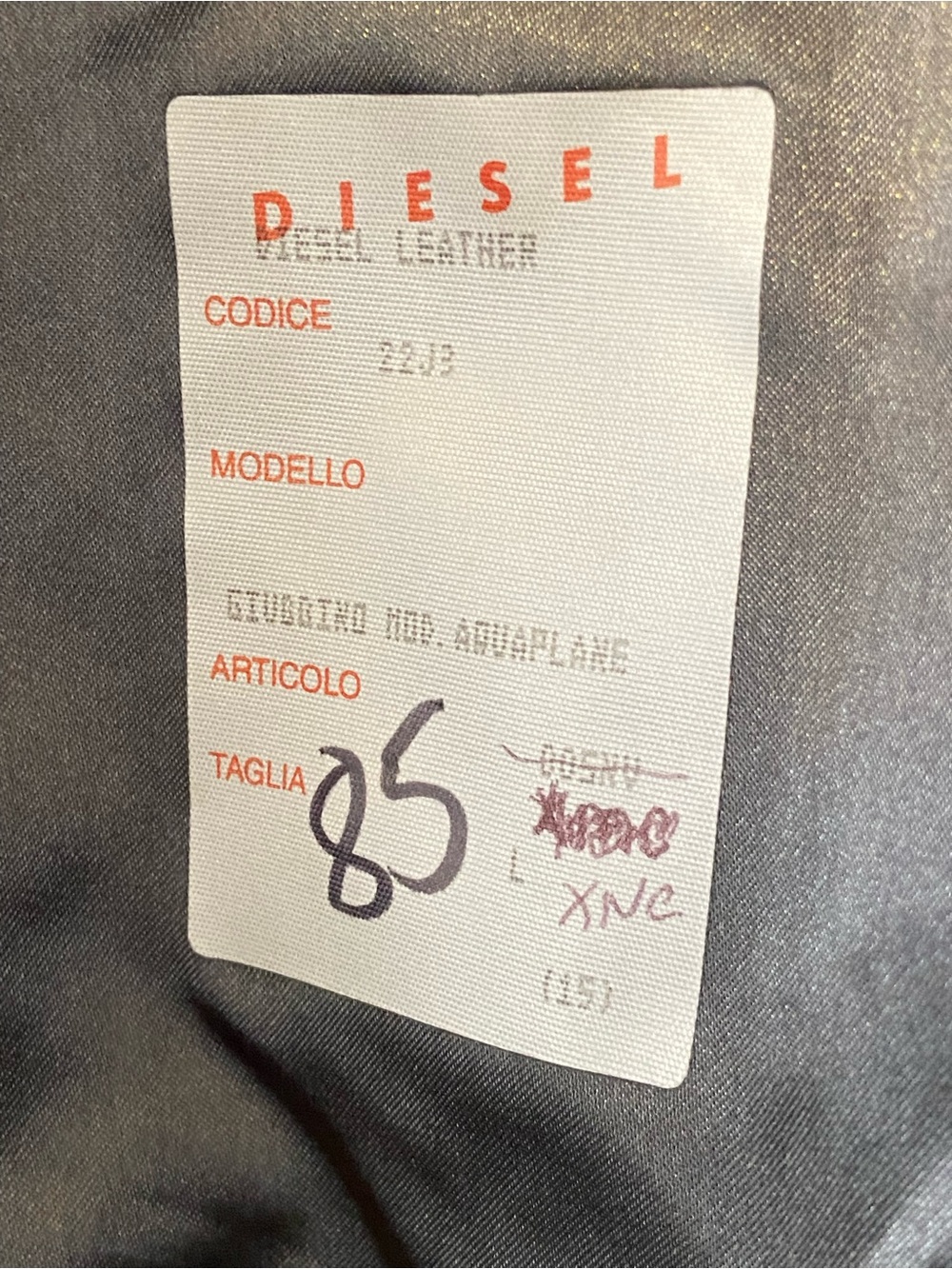 Vintage Diesel Men's Light Blue Bomber racing Jacket L EUC - Picture 10 of 11